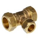VSH t-koppeling messing knelfitting 22mm x 12mm x 22mm (0867130)