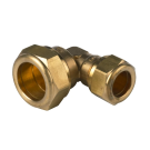 VSH kniekoppeling 90° verloop messing knelfitting 28mm x 22mm (0863599)