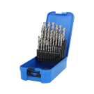 Labor metaalboren ø1-13mm HSS-Geslepen spiraal DIN 338 - set 25 delig (AL910025)