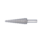 Labor stappenboor ø4-12x65mm HSS-Geslepen 9 boortrappen (AZ004012)