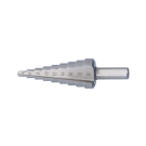 Labor stappenboor ø4-20x75mm HSS-Geslepen 9 boortrappen (AZ004020)