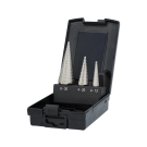 Labor stappenboor 1x ø4-12mm, 1x ø4-20mm en 1x ø6-30mm HSS-Geslepen - set 3 delig (AZ910003)