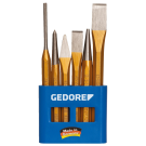 GEDORE beitelset en drevelset in PVC houder 6-delig (106)
