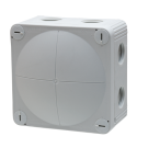 Wiska kabeldoos 407/3 met 3x ESKV20 PLUS wartel - grijs (10105969)