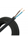 Helukabel VMVL (H05VV-F) kabel 2x0.75mm2 zwart per rol 100 meter