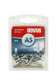 Novus rivet blinkklinknagel A5 X 8 Alu SB, 30 pcs. (045-0026)