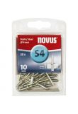 Novus rivet blinkklinknagel S4 X 10 acier S, 20 pcs. (045-0036)