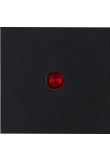 Kopp bedieningswip met rode lens voor controleschakelaar - HK07 mat zwart (490063000)