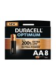 Duracell Optimum alkaline batterijen AA 1,5V - verpakking 8 stuks (D137684)