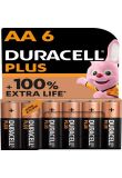 Duracell Plus alkaline batterijen 100 AA 1,5V - verpakking 6 stuks (D140820)