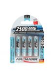Ansmann oplaadbare batterij NiMH AA 1.2V 2.500mAh - verpakking per 4 stuks (5035442)