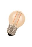 Bailey LED lamp filament goud bol E27 1W 90lm warm wit 2200K niet dimbaar (145709)