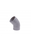 Wavin Wadal PVC bocht 45° mof-spie lijm 75mm - grijs (3101107004)