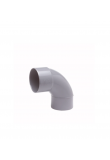 Wavin Wadal PVC bocht 90° mof-spie lijm 40mm - grijs (3101104009)