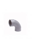 Wavin Wadal PVC bocht 90° mof-spie lijm 50mm - grijs (3101105009)