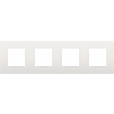 Niko viervoudige afdekplaat 71mm centerafstand - Intense White (120-76400)