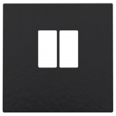 Niko afwerking voor enkelvoudige luidsprekeraansluiting - Pure Bakelite Piano Black (200-69801)
