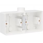 Niko tweevoudige horizontale opbouwdoos leeg met 1x M20 ingang - Hydro wit (701-84801)