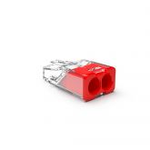 Conex transparante mini S steekklem 2-voudig massief 0,2-2,5mm2 per 75 stuks (CH 2120S)