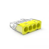 Conex transparante mini S steekklem 4-voudig massief 0,2-2,5mm2 per 75 stuks (CH 2140S)