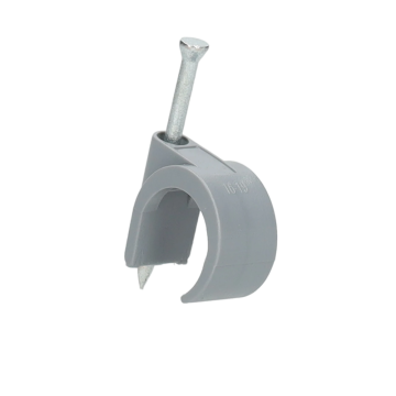 HEKON spijkerclip 16-19mm grijs kunststof per 100 stuks (808)