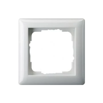 Gira afdekplaat stopcontact 1-voudig - standaard 55 zuiver wit glanzend (021103)