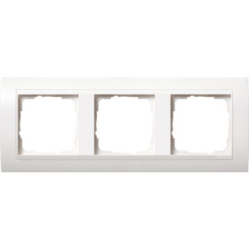 Gira afdekplaat 3-voudig wandgootinstallatie - standaard 55 zuiver wit mat (021302)