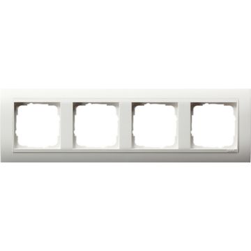 Gira afdekplaat brede uitvoering 4-voudig - standaard 55 zuiver wit mat (021402)