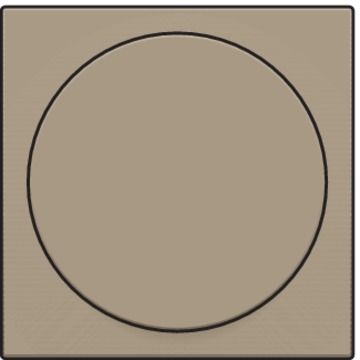 Niko centraalplaat voor draaiknopdimmer of extensie - Intense Bronze (123-31003)