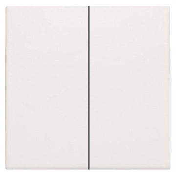 Niko centraalplaat voor dubbele elektronische schakelaar of drukknop - Original White (101-31004)