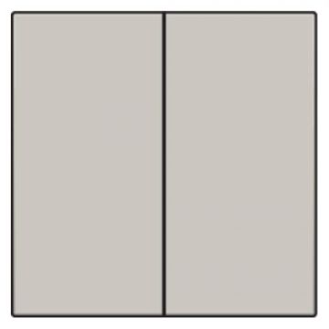 Niko centraalplaat voor dubbele elektronische schakelaar of drukknop - Original Light Grey (102-31004)