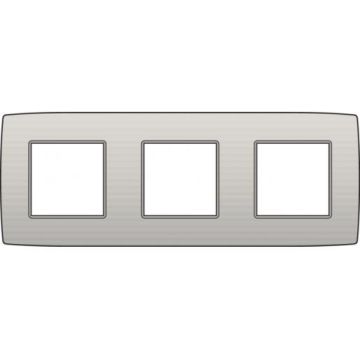 Niko afdekplaat 3 horizontaal/verticaal - 71mm centerafstand - Original Light Grey (102-76700)