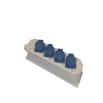 Hateha VDB16 4-voudige verdeeldoos met penaarde 