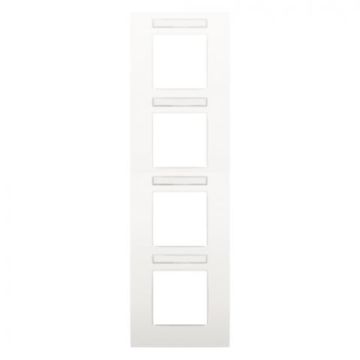 Niko afdekplaat viervoudig white (120-76401)