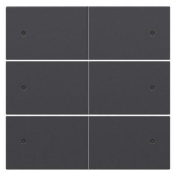 Niko afwerkingsset 6-voudig 24V LED  anthracite coated (122-60150)