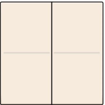 Niko afwerkingsset voor draadloze schakelaar met 4 toetsen - Original Cream (100-00007)