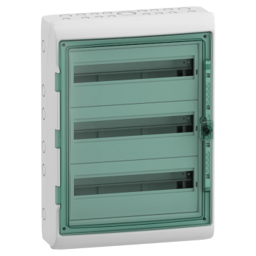 Schneider Electric kaedra/mureva waterdichte zekeringkast met din-rail 3-rijen 54 modules (13986)