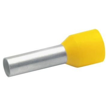 SOLAR adereindhuls geïsoleerd 6mm2 hulslengte 12mm geel - per 100 stuks (1505147)