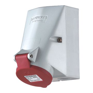 Mennekes CEE stopcontact 5-polig 400V 6H 32A IP44 TwinCONTACT (422)