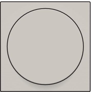 Niko centraalplaat voor draaiknopdimmer of extensie - Original Light Grey (102-31003)