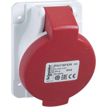 Schneider Electric CEE stopcontact 4-polig 400V 6H 16A IP44 (83109)