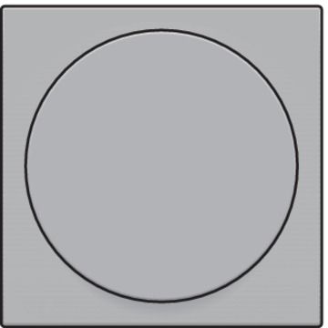 Niko centraalplaat voor draaiknopdimmer of extensie - Intense Sterling (121-31003)