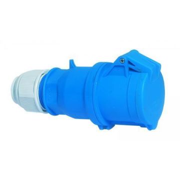 Mennekes CEE stopcontact 4-polig tbv scheidingstrafo 12H 32A IP44 (3147)