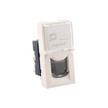 Legrand Mosaic connector cat.6A STP RJ45 1 module - wit (076573)