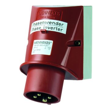 Mennekes CEE toestelcontactdoos 4-polig 400V 6H 16A IP44 fasewisselaar (3343)