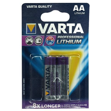 Varta Professional Ultra AA Lithium LR6 1,5V per 2 stuks (371230)