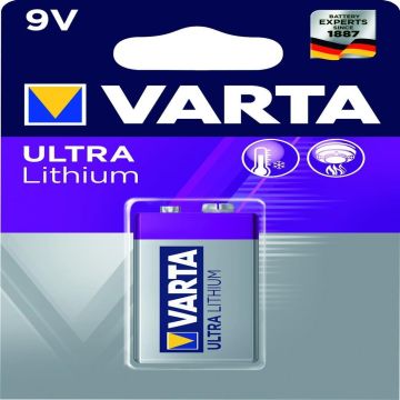 Varta Professional Ultra 9V Lithium (rookmelder) 6LR61 per stuk (3790376)