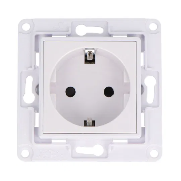 Shelly Wall Socket EU - stopcontact met randaarde - wit (S-WSW)