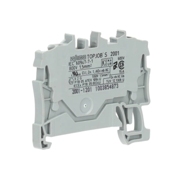 Phoenix Contact rijgklem met schroefverbinding 2,5 mm² - grijs  per 50 stuks  (UT 2,5-QUATTRO)