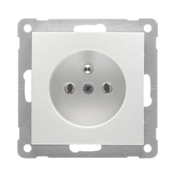PEHA stopcontact met penaarde - Badora levend wit (B 11.6571.02 SI)